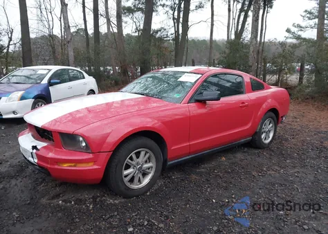 2006 Ford Mustang V6 из США, поврежденный, VIN 1ZVFT80N965191583
